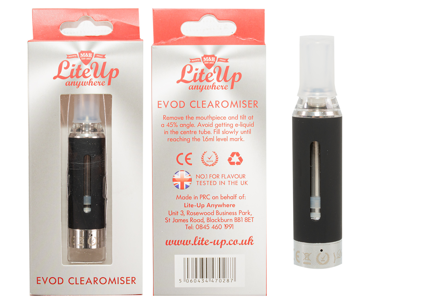 (image for) LITE UP EVOD CLEAROMISER SINGLE UNIT